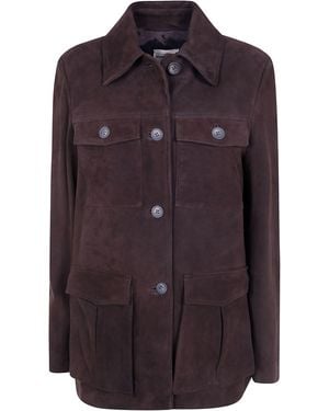 Semicouture Jacket Leather "Penny" - Purple
