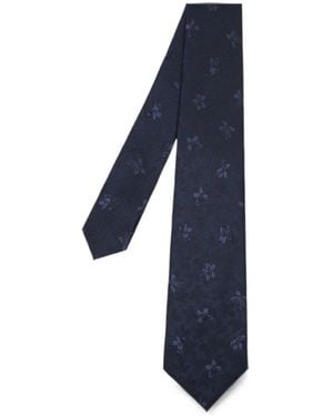 Paul Smith Cravatta Tonal Floral - Blu