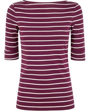 Ralph Lauren "Judy" Mid Sleeves T-Shirt - Red