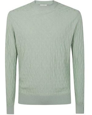 Ballantyne R Neck Pullover By - Green