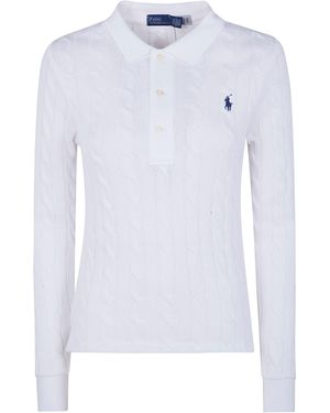 Polo Ralph Lauren Long Sleeves Polo Shirt - White