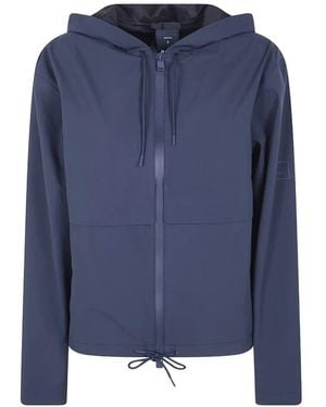 Rains "Suva Hardshell" Short String Jacket - Blue