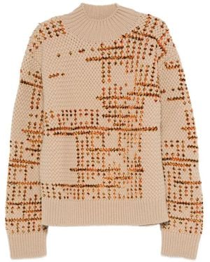 Dries Van Noten "Mauritius" Turtle Neck Jumper - Natural