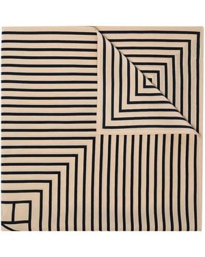 TOTEME Scarf Silk "Signature Monogram" - White