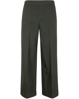 Kiltie Kirk Wide Leg Trousers - Green