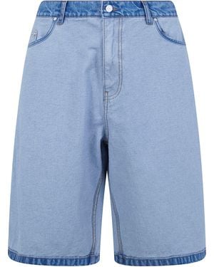 Arte' Denim "Inside Out" Shorts - Blue