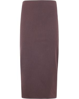Thelatest "Bree" Wool Polyester Ab Long Dress - Brown