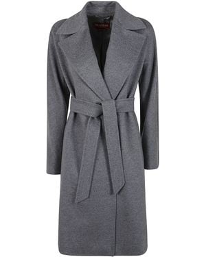 Max Mara Coat Classic Belted "Mst Dravenna" - Gray