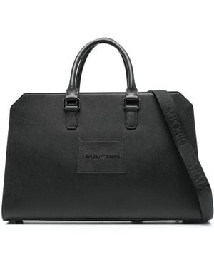 Emporio Armani Briefcase Bag By - Black