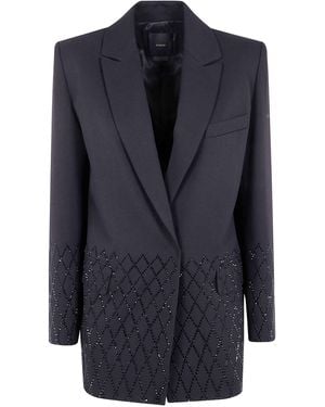 Pinko "Laser Game" Poly Blazer - Black
