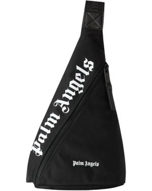 Palm Angels Logo Shoulder Bag - Blue