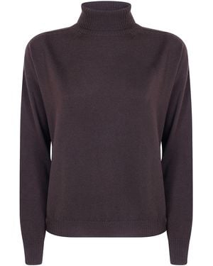 Drumohr Sweater Wool "Turtle Neck" - Blue