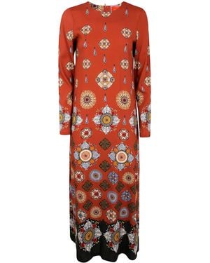 La DoubleJ Long Sleeve "Swing" Dress - Multicolour