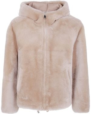 Blancha Straight "Merino Shearling" Jacket - Natural