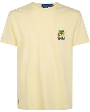 Polo Ralph Lauren Short Sleeves Classic Back Print T-Shirt - Yellow