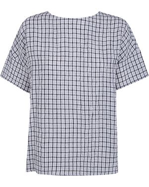 A PUNTO B Check Cotton Shirt - Blu