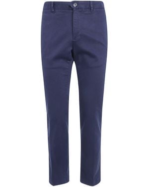 Incotex Pants Regular Fit Classic Chino - Blue