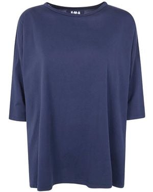 Labo.art Labo. Art Franca Jap Cotton Round Neck Sweater - Blue