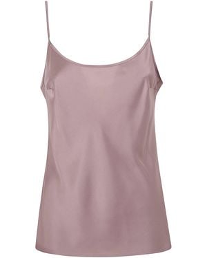 D.exterior D. Exterior Fluid Satin Top - Purple