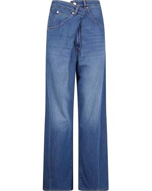 DARKPARK "Ines" Fold Over Tencel Denim - Blue