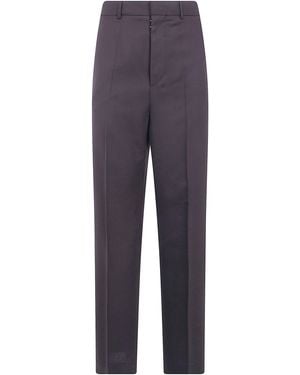 Maison Margiela Tailored Wool Trousers - Blue