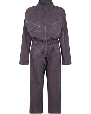 Sofie D ́hoore Plateau Loose Fit Jumpsuit With Zippers - Blue
