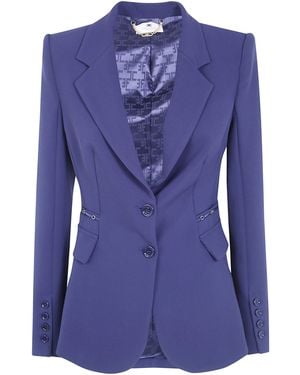 Elisabetta Franchi Jacket "Gi27466E2 H88" - Blue