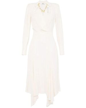 Elisabetta Franchi Midi Dress By - White