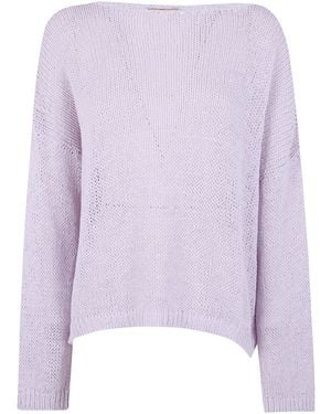 Nuur Boat Neck Jumper - Purple