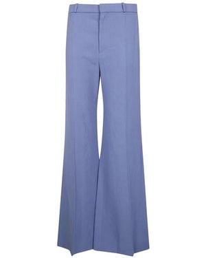 Chloé Flared Long Trousers - Blue