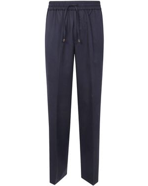 Drole de Monsieur Trousers Elastic Waist "J. Bp191.Pl127" - Blue