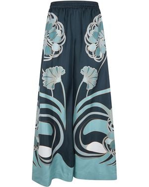 La DoubleJ Floral-Print Pants - Green