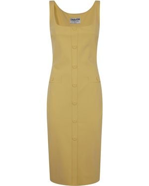 La Petite Robe Di Chiara Boni Josuke Jersey Dress - Yellow