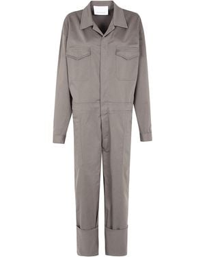 Frankie Shop Ardea Cotton Jumpsuit - Grey