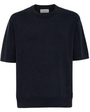 Laneus Knitted T-Shirt - Blue