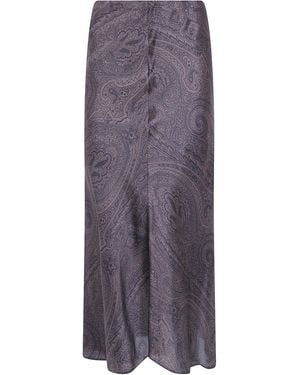 Etro Long Skirt - Purple