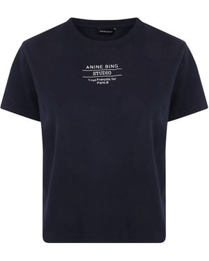 Anine Bing "Shelley" Tee Studio - Blue