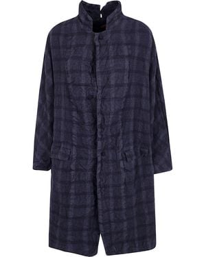 Daniela Gregis Coat Main Feature "Papavero Briciole" - Blue