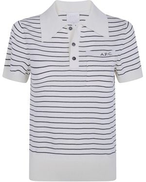 A.P.C. A. P.C. Polo Shirt 100% Cotton "Aline" - Gray