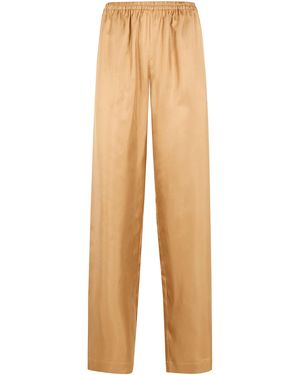 Loulou de Saison Alera Wide Leg Trousers - Brown