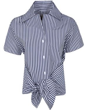 Patou Knotted Shirt - Blue