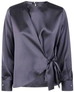 DR. HOPE Bow Blouse - Blue