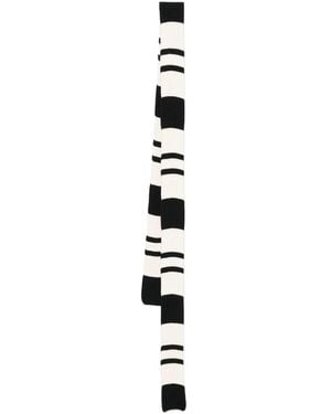 N°21 Cotton Knit Scarf - White