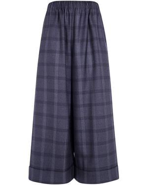 Daniela Gregis Trousers Wool - Blue
