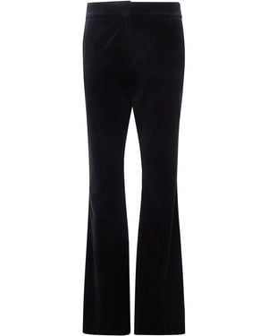 Golden Goose "Journey W's" Slightly Flared Pant Penelope Cotton Velvet - Blue