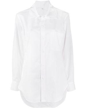Y's Yohji Yamamoto U Layered Collar Shirt W/Pocket - White