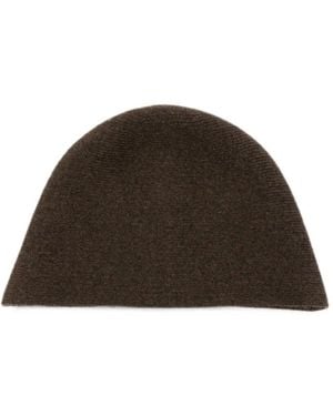 Uma Wang Hat Cashmere "Bucket Hat" - Brown