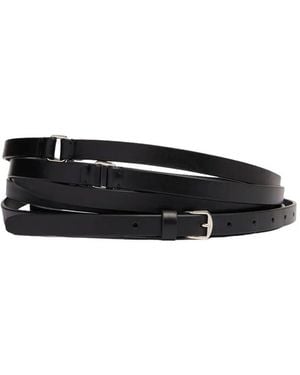 Ann Demeulemeester Belt Triple Wrap "Kepa" - Black