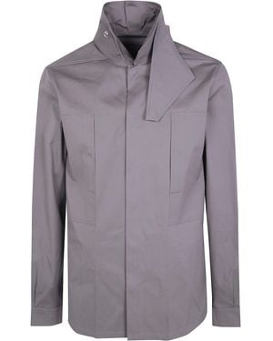 Rick Owens Jacket Cotton Blend "Outshirt" - Purple