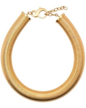 Vivynrosa Jerry Block Organic Form Necklace - Metallic